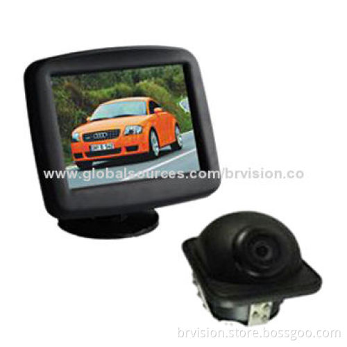 Car rearview system, 3.5-inch digital monitor with wide view angle waterproof camera
